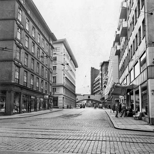 Jon Smørs gate. Foto: Gustav Brosing/ Universitetsbiblioteket i Bergen. 